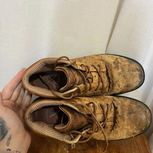 Twisted X Steel Toe EZ Rider Boots Leather Work Chore Barn Equestrian Riding 7 M - Picture 7 of 16